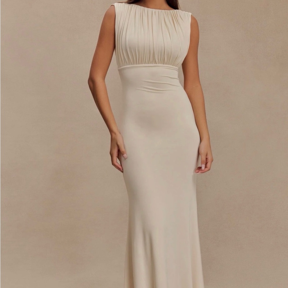 Meshki Cream Maxi Dress